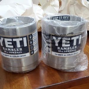 Coming soon - 2 YETI Lowball Rambler Tumbler Cups